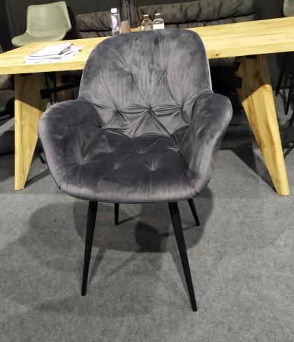 现代设计布艺金属餐椅