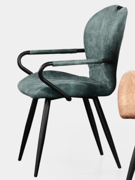现代风格布艺金属餐椅
