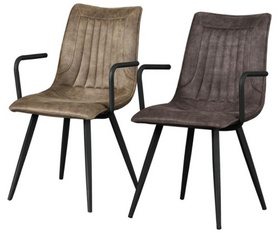 现代风格布艺金属扶手椅