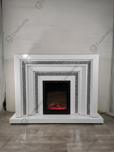 Coolbang Mirrored Electric Fireplace