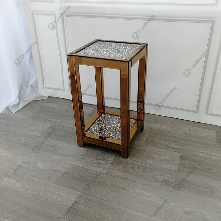 Coolbang Mirrored Side Table