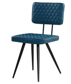 现代设计布艺金属餐椅