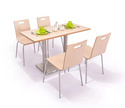 校园餐厅家具连排餐桌椅