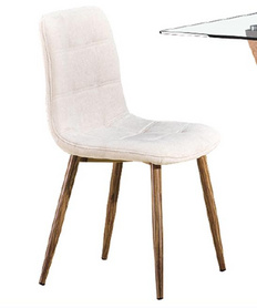 简约设计布艺金属餐椅