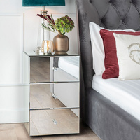 Coolbang Mirrored Bedside Table/Nightstand