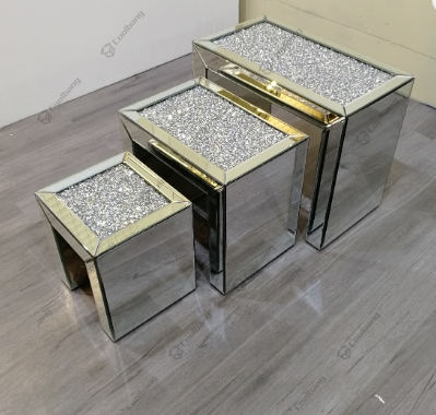 Coolbang Mirrored Side Table