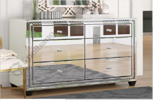Coolbang Mirrored Chest Of Drawer 储物柜