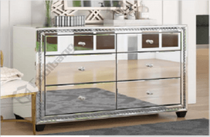 Coolbang Mirrored Chest Of Drawer 储物柜