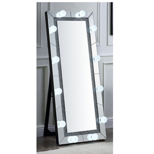crushed diamond LED floor mirror 落地镜