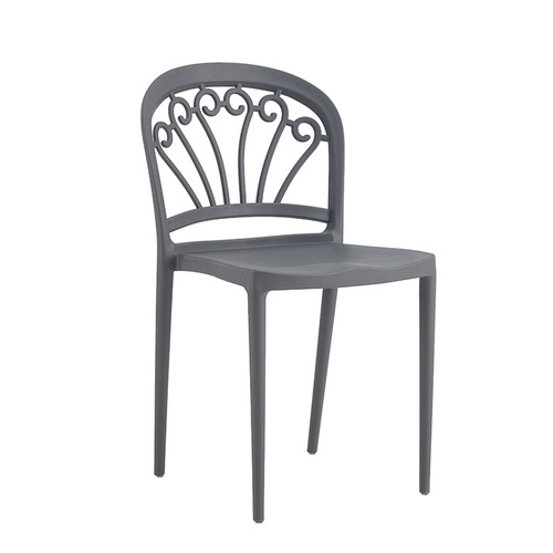 Top Nordic Dining Room Furniture Plastique Stackable Cafe PP Plastic Chair Modern Chair