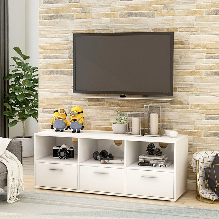 轻奢电视柜仿大理石纹现代简约小户型客厅简易岩板电视机组合边柜