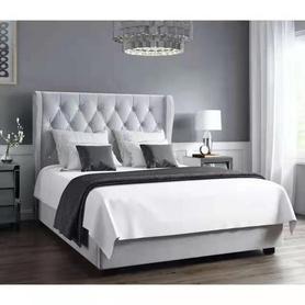 轻奢布艺床北欧现代简约科技布床双人1.5米床卧室1.8米主卧欧式床