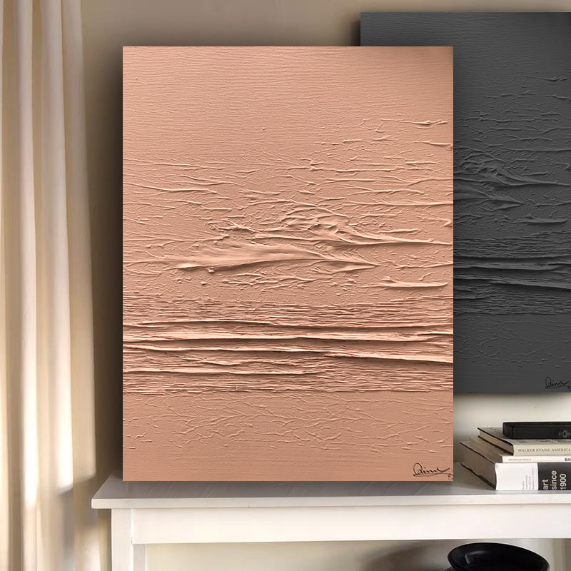 手绘立体肌理抽象画