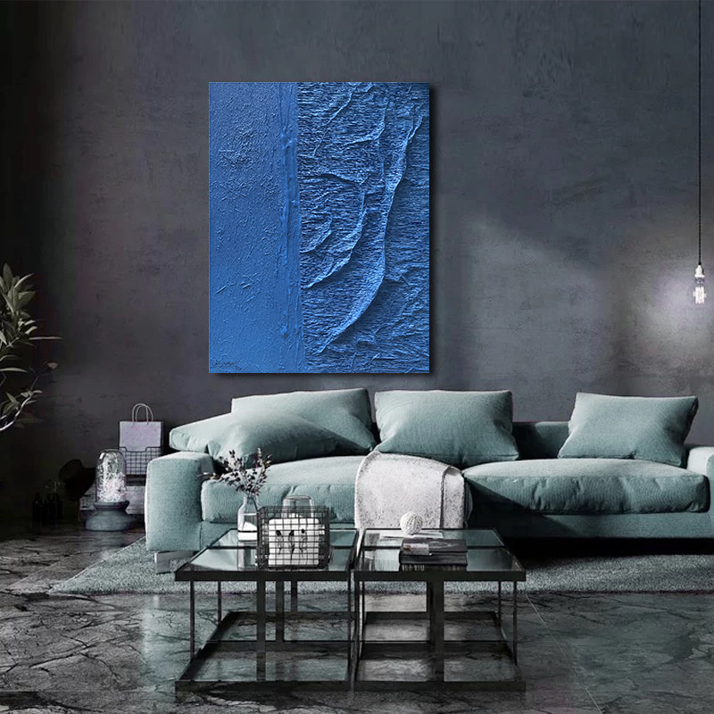 手绘立体肌理抽象画