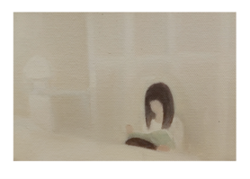 【原作】艺术家鹿嘉倩 DAY DREAMING系列之六 布⾯油画  18x12cm