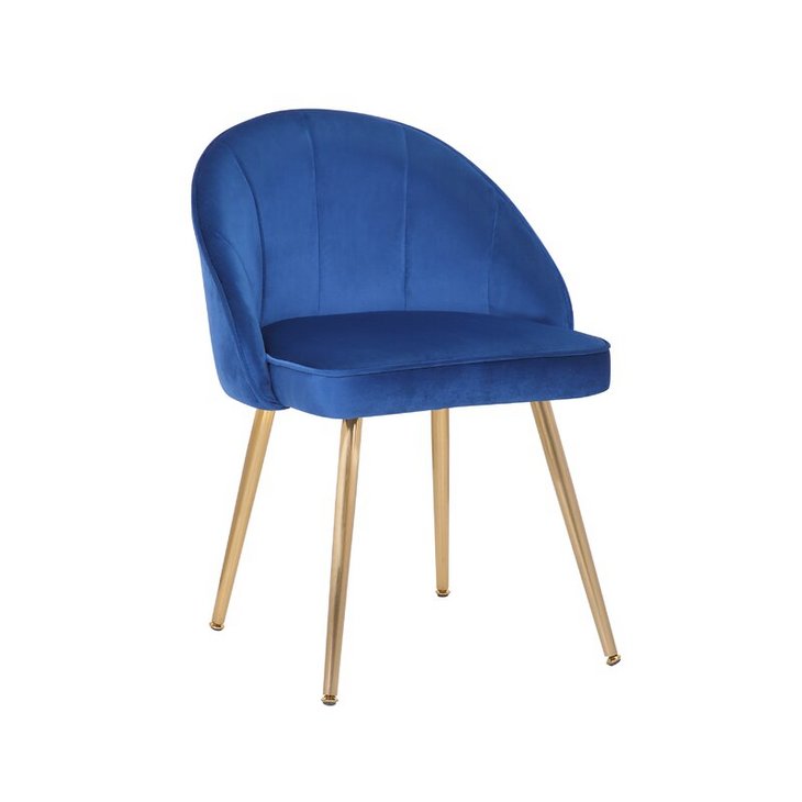 北欧家用轻奢餐椅 ins意式布艺化妆凳现代简约靠背网红椅子