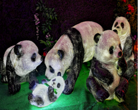 动物造型熊猫宝贝落地灯