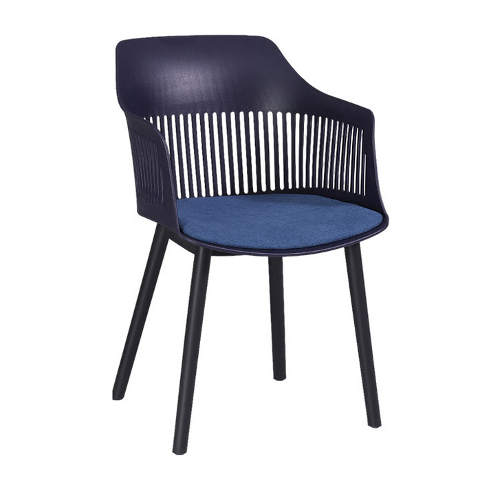 厂家直供塑料椅子 现代简约一体成型PP塑料餐椅 快餐店早餐店椅子