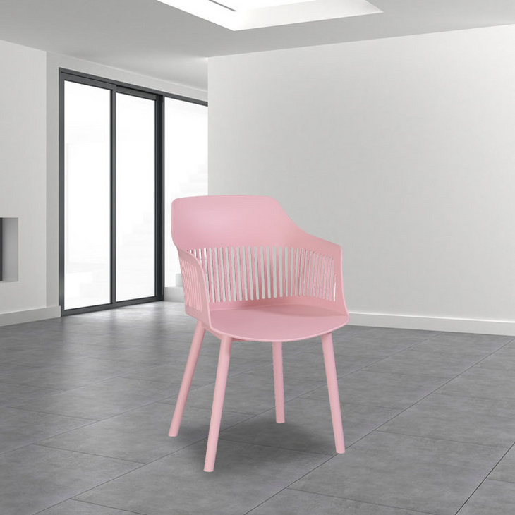 塑料椅子现代简约创意北欧家用餐椅pp一体网红靠背凳洽谈桌椅子