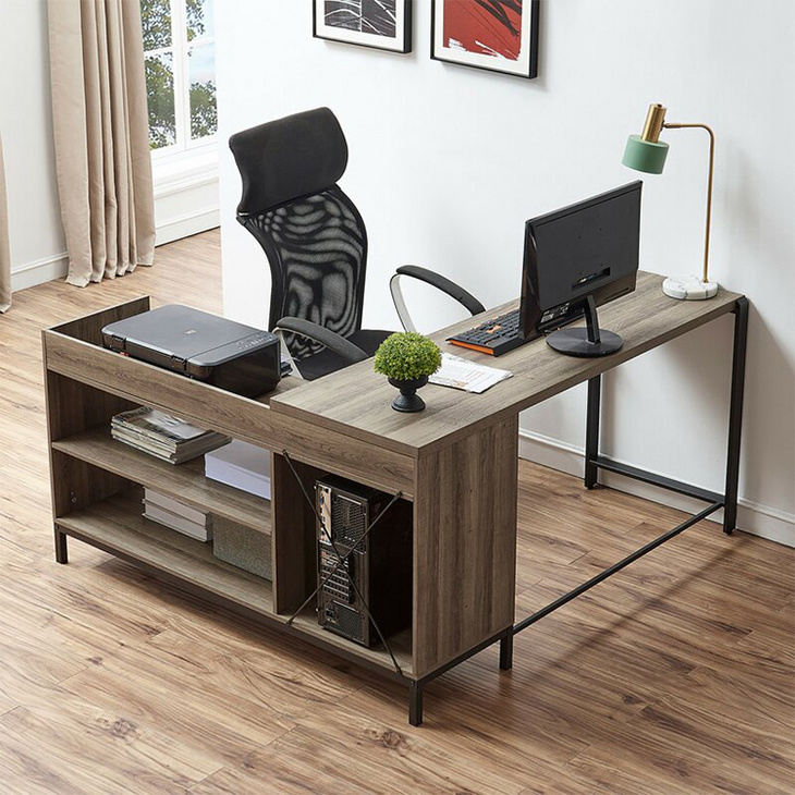 电脑台式家用办公桌子卧室书桌现代简约家具单人职员厂家批发定制