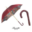 意大利进口Pasotti手工晴雨伞暗红色花纹款皮质手柄欧式复古礼品
