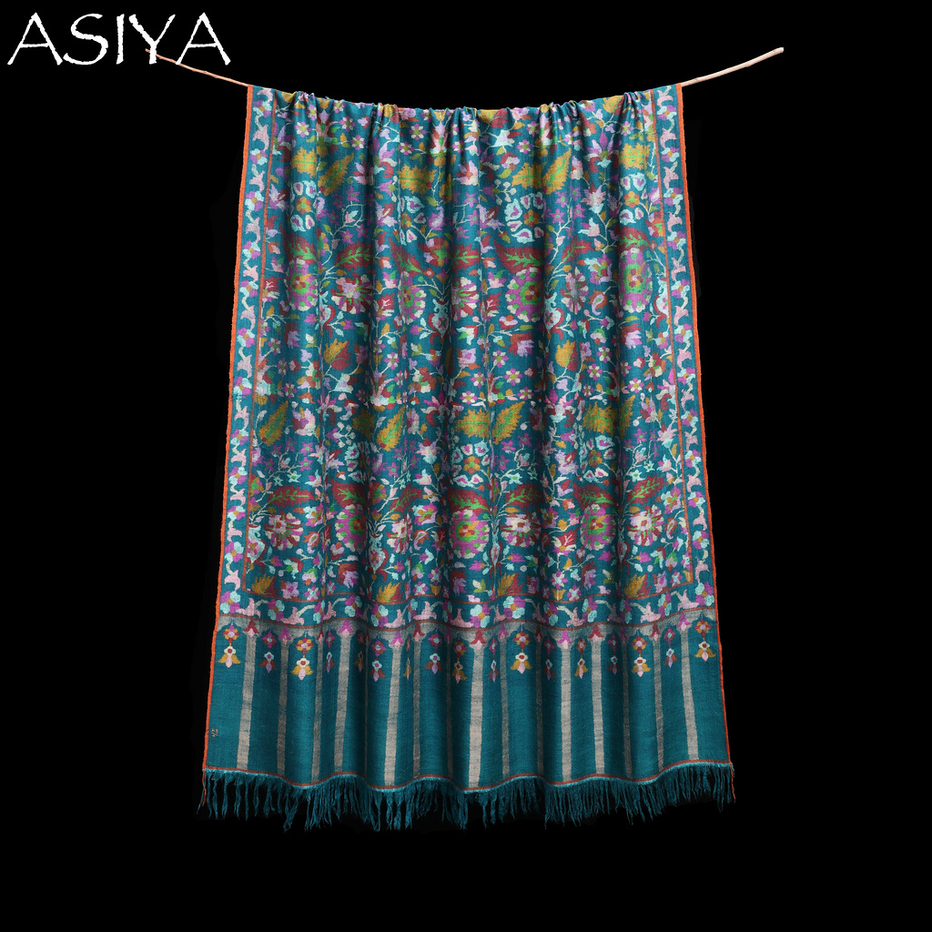 【蝶宿西园】阿夕娅asiya克什米尔雪山羊绒手工kani卡尼披肩臻纯