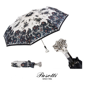 意大利进口Pasotti手工晴雨伞荆棘玫瑰款葩莎帝折叠伞礼品