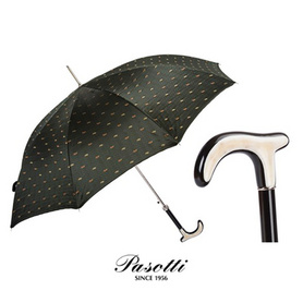 意大利进口Pasotti手工晴雨伞男士经典手柄款自动伞葩莎帝绅士伞