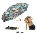 Pasotti意大利晴雨伞手工伞进口女士礼品印花蕾丝水晶流苏折叠伞