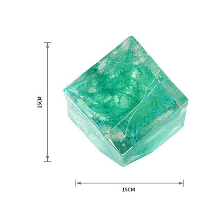 现代简约轻奢水晶立方体摆件