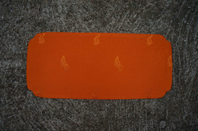 双面真丝垫-橙色L50xL23cm