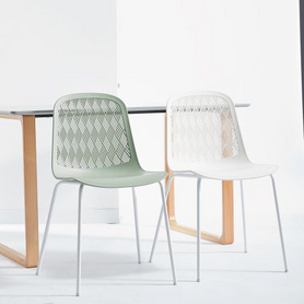 新款简欧现代塑料餐椅