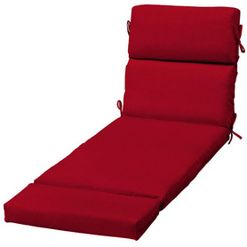 Navy Blue Outdoor Chaise Lounge Chair Beach Garden Furniture Seat Cushion