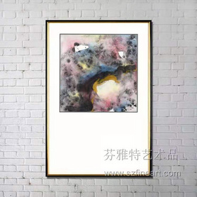 水的斑斓装置画