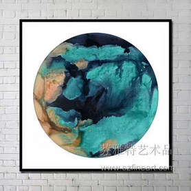 宁静流彩装置画