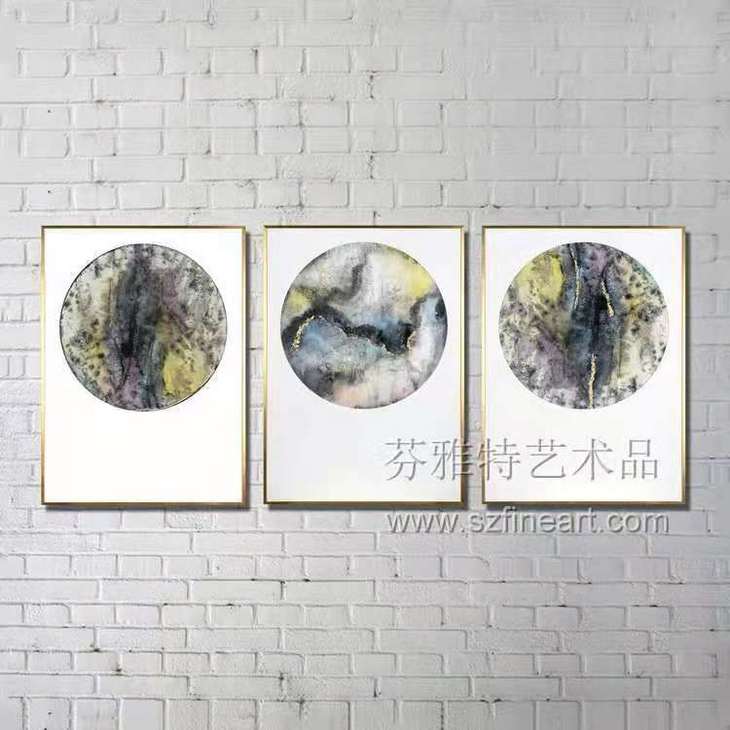 流彩装置画
