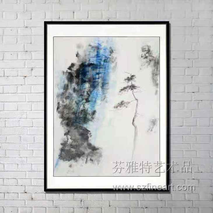 墨竹装置画