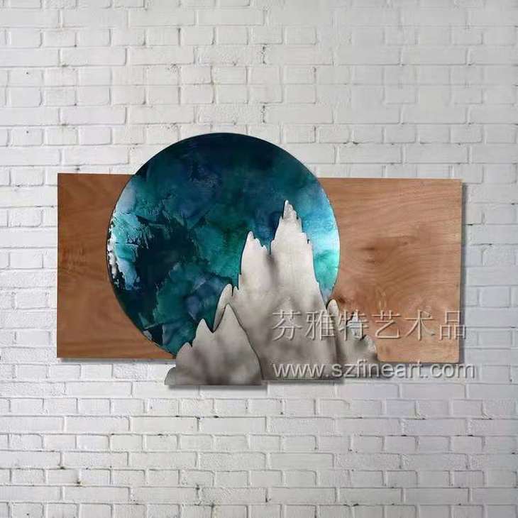 明月高山装置画