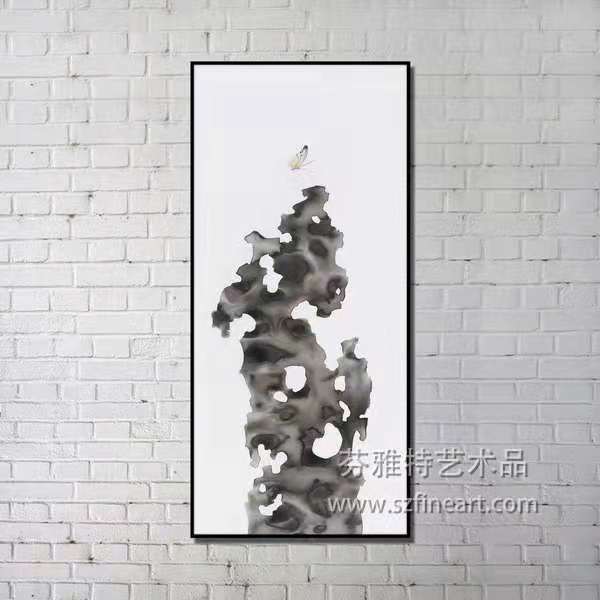 怪石嶙峋装置画