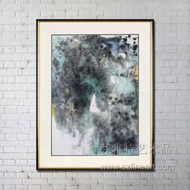 水的斑斓装置画