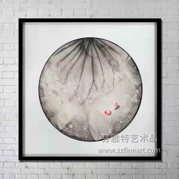水芝韶华装置画