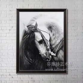 黑马装置画