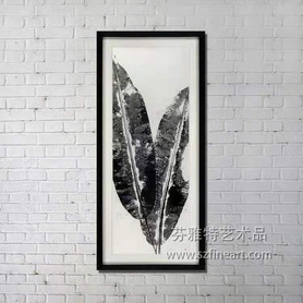 雨打芭蕉装置画