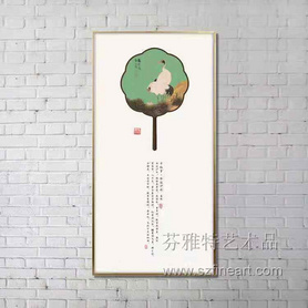 雅士之扇（善）装置画