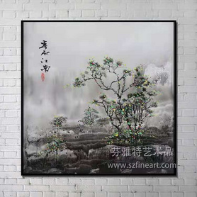 春雨江南装置画