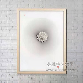 一花一世界一叶一菩提装置画
