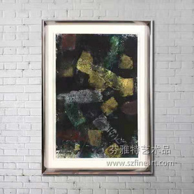 沉色幽韵装置画