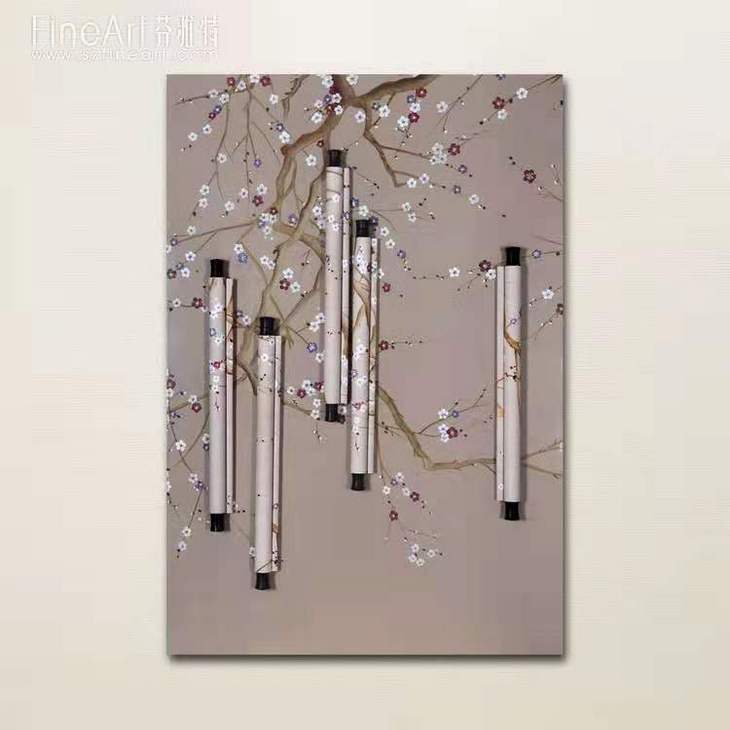 梅花迷影装置画