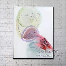 现代水彩装置画