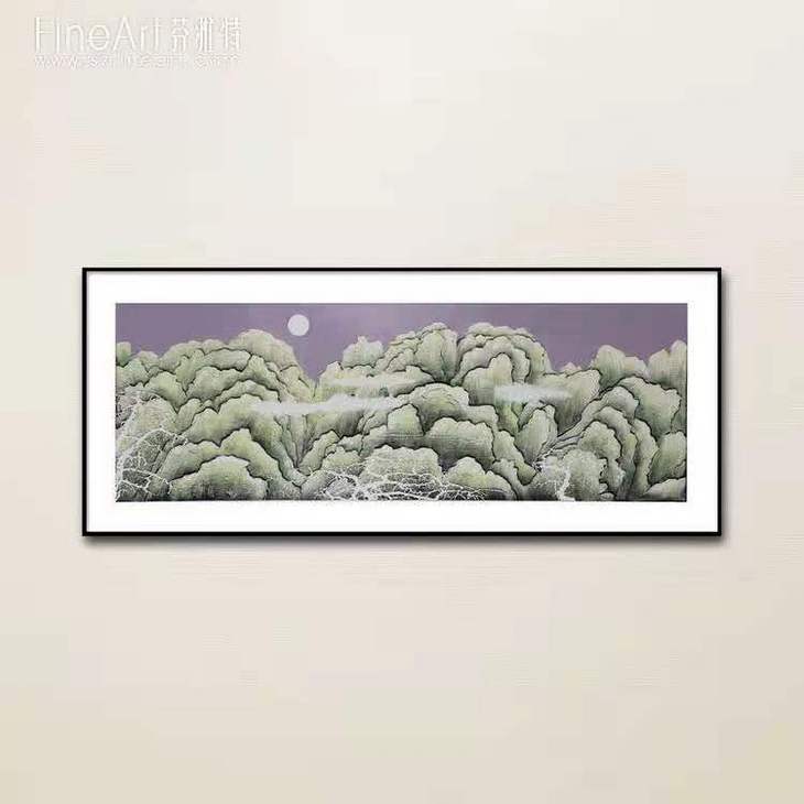 重峦叠影装置画